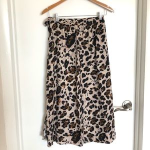 Printed Wrap Skirt